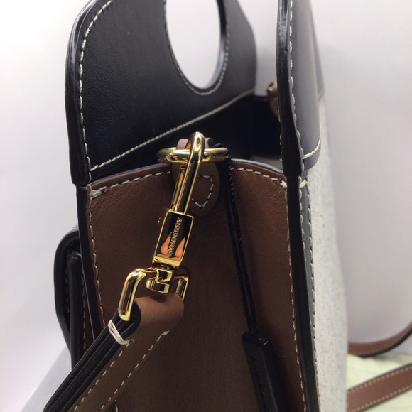 BURBERRY, HORSEFERRY, NWT, POCKET TOTE, MINI, MADE IN ITALY - Picture 5 of 16